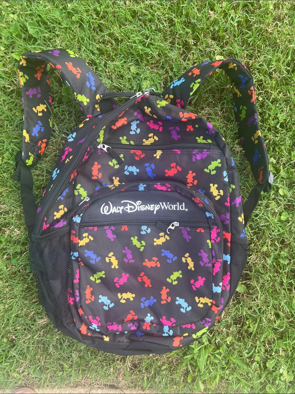 🌈 Walt Disney World Parks Colorful Mickey Backpack 🎠✨
